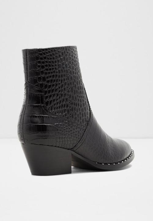 ALDO - Agroacia leather boot - black 