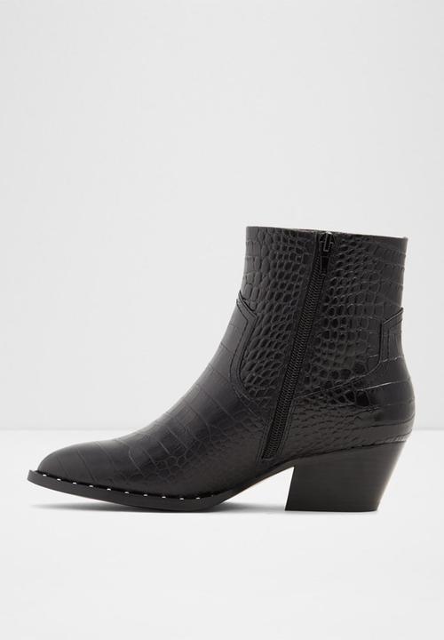 ALDO - Agroacia leather boot - black 