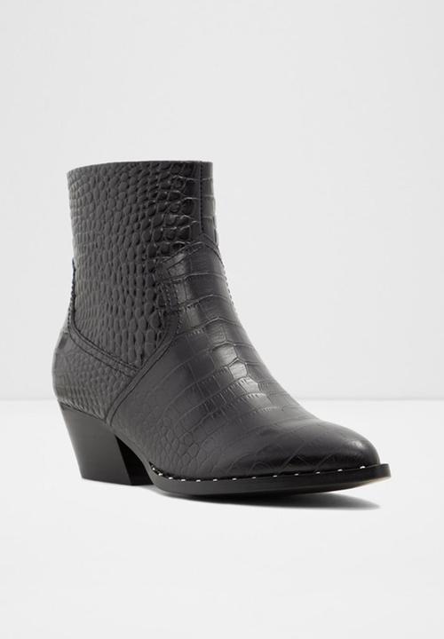 ALDO - Agroacia leather boot - black 