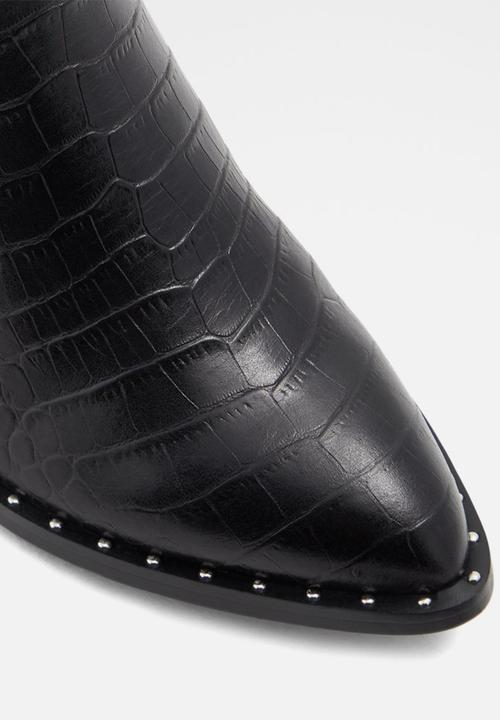 ALDO - Agroacia leather boot - black 