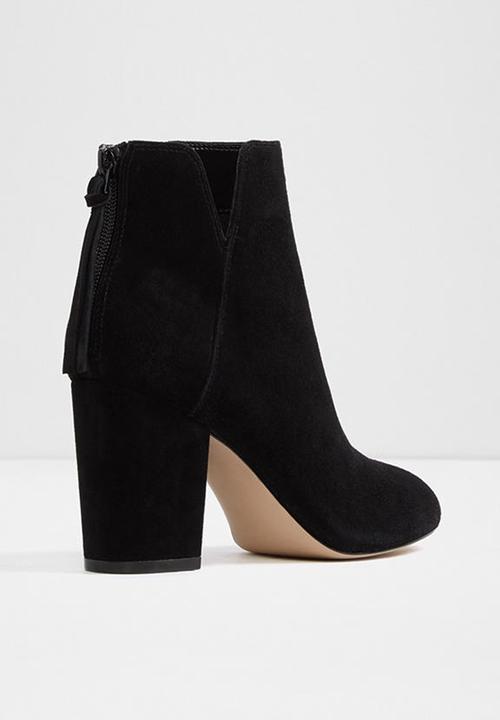 ALDO - Dominica suede boot - black