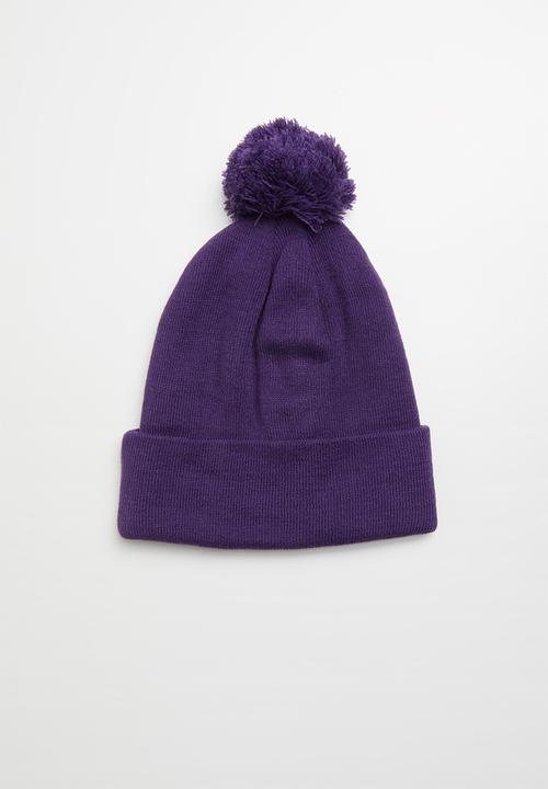 Superbalist - Landa pom pom beanie - purple