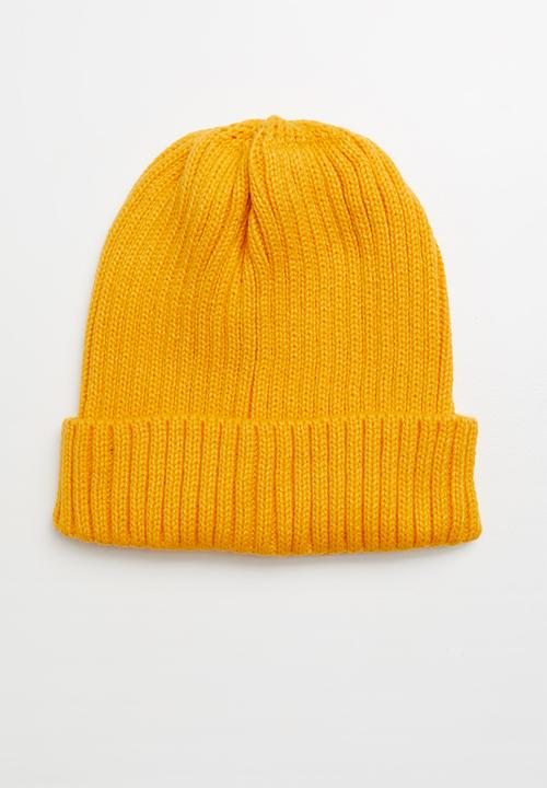 Superbalist - Andrew ribbed beanie - yellow
