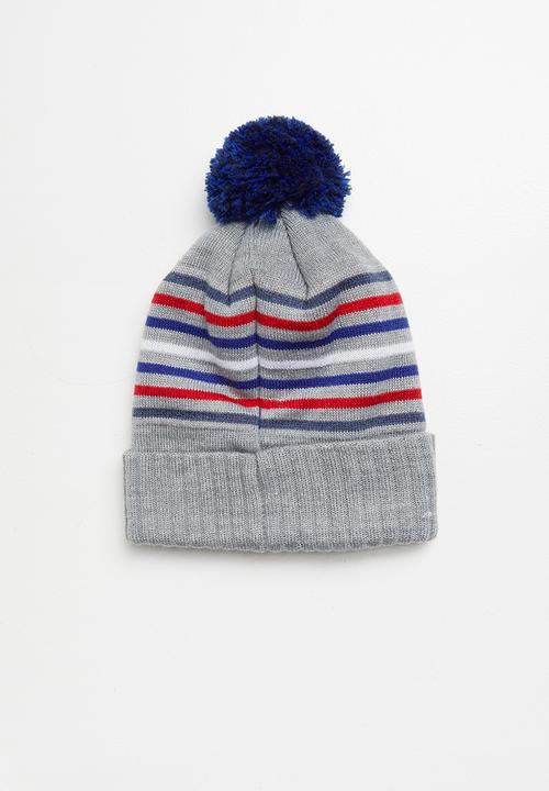 Converse - Can All Star stripe beanie - grey 