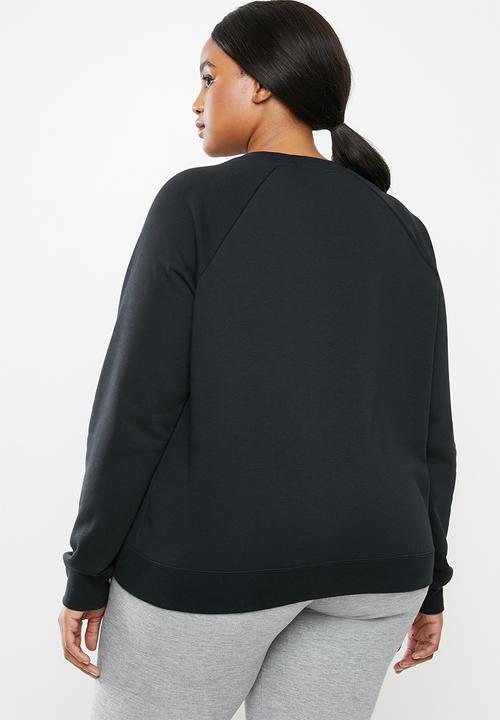 Nike - Curve essential crew fleece - black