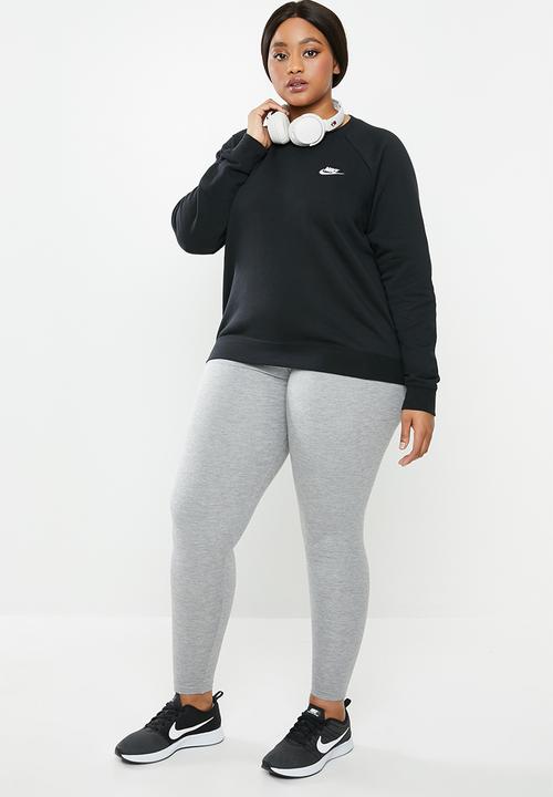 Nike - Curve essential crew fleece - black
