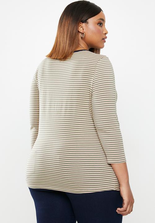 POLO - Plus Bella feeder stripe stretch tee - multi 