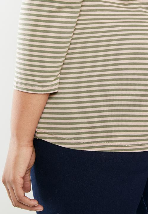 POLO - Plus Bella feeder stripe stretch tee - multi 