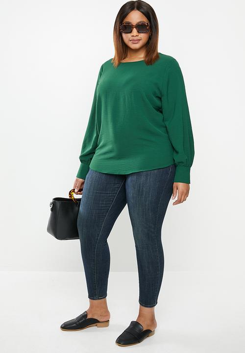 edit Plus - Cuffed shell blouse - green
