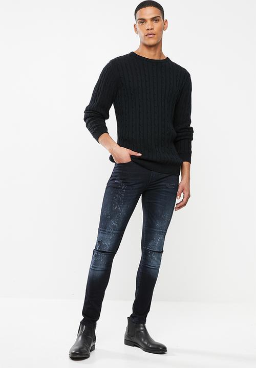 S.P.C.C - Shotgun fashion trench jeans - blue