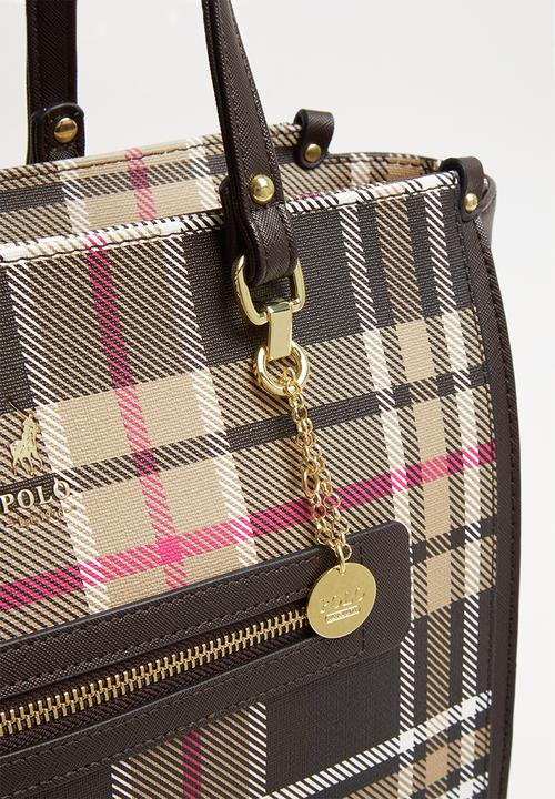 POLO - Barclay tote - brown & beige 