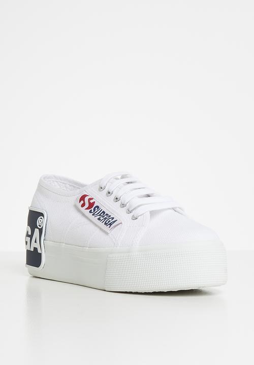 SUPERGA - Superga 2790 big logo sneakers - white