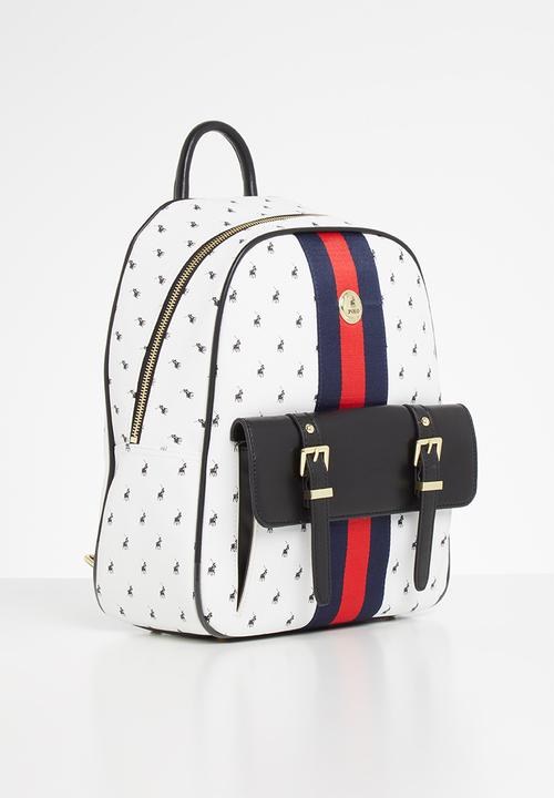 POLO - Kensington backpack - black & white