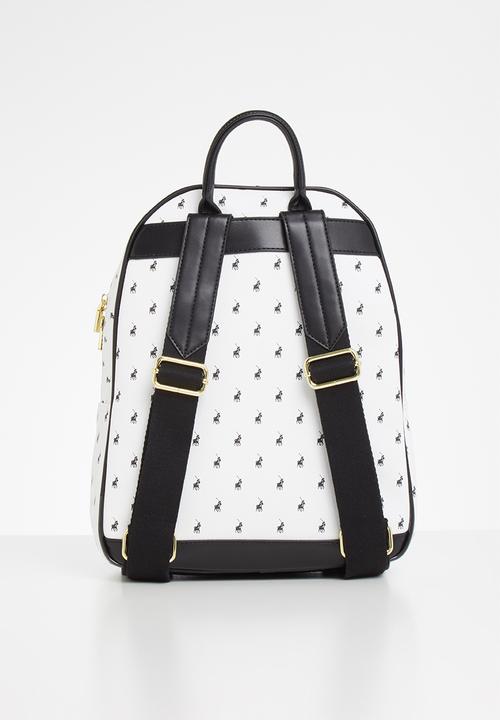 POLO - Kensington backpack - black & white