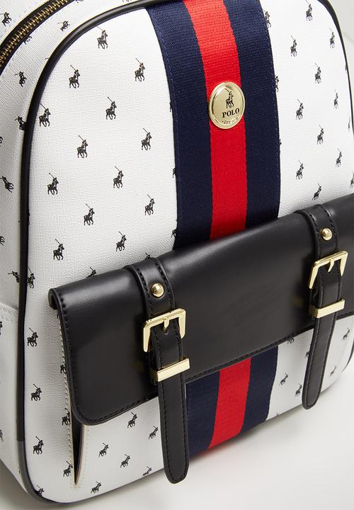 POLO - Kensington backpack - black & white