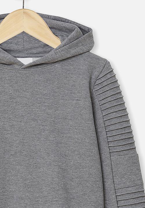 Cotton On - Moto hoodie - grey 