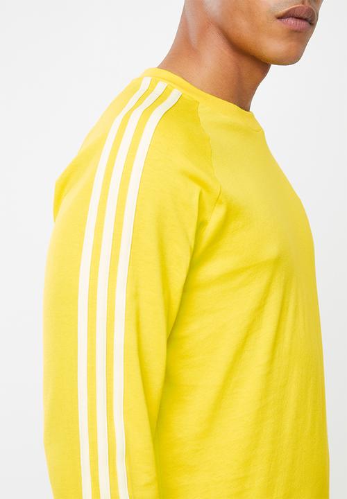 adidas Originals - Blc 3-stripe long sleeve tee - yellow