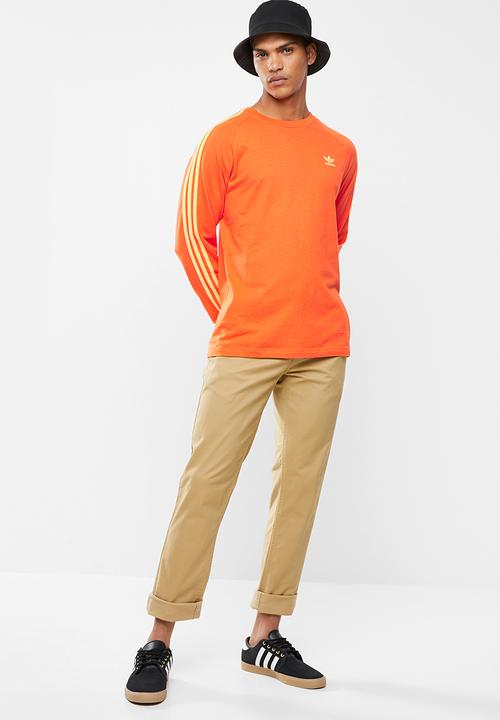 adidas Originals - Blc 3-stripes long sleeve tee - orange