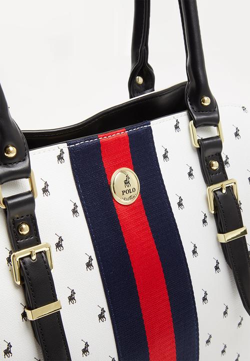 POLO - Kensington shopper - white & black