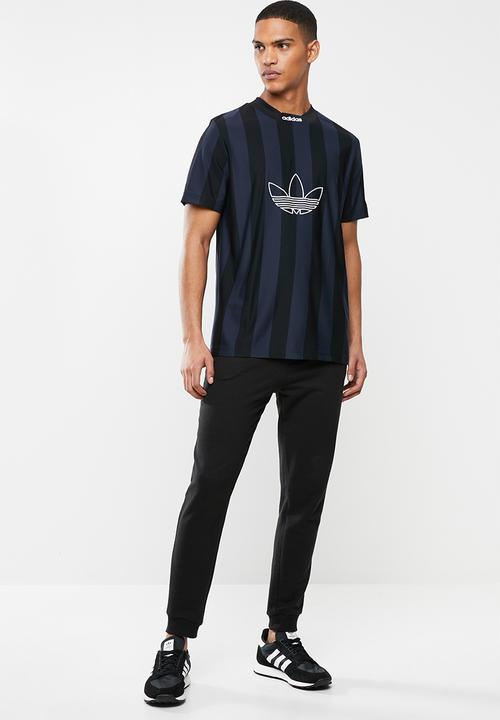 adidas Originals - ES ply jersey tee - black & navy