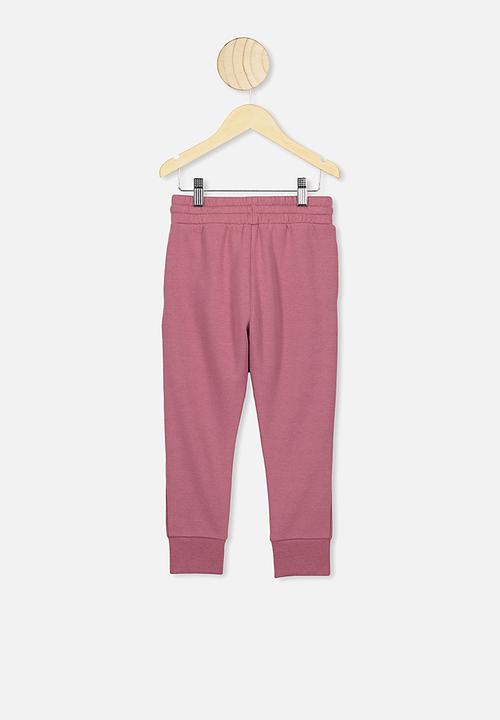 Cotton On - Heritage trackpant - pink