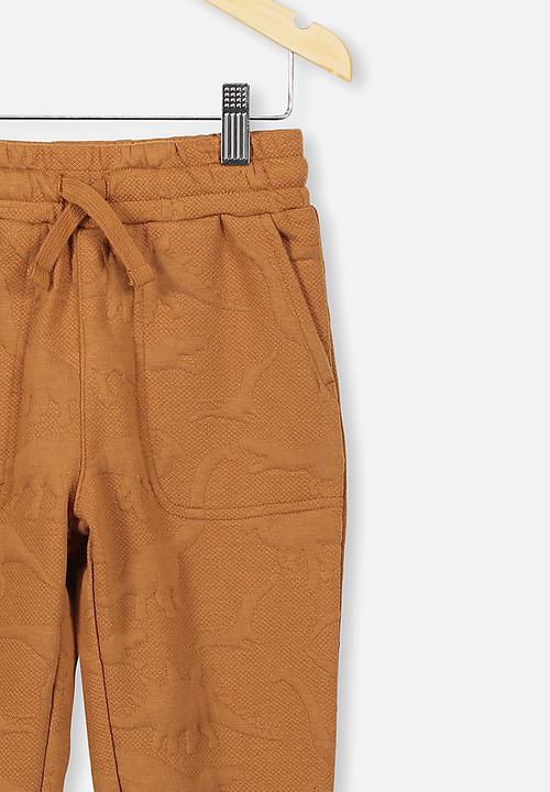 Cotton On - Heritage trackpant - brown