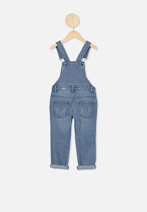 Cotton On - Dungaree  - alaskin mid blue wash