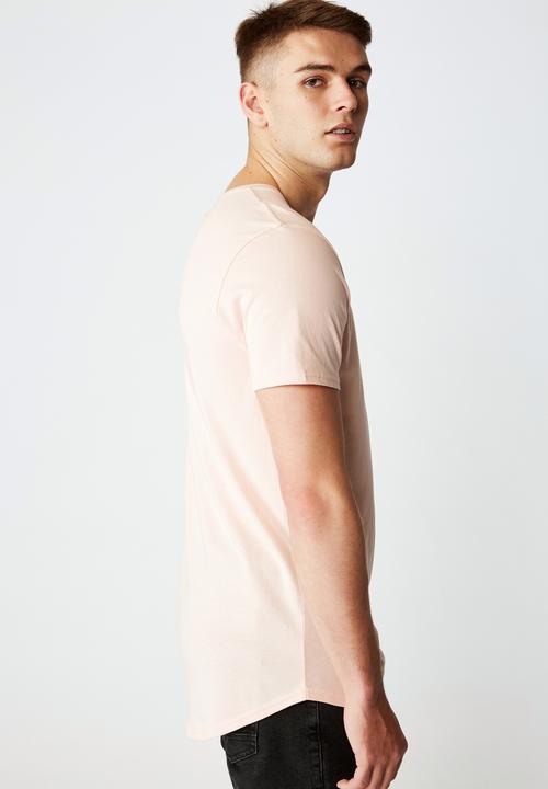 Factorie - Love hate curved graphic T-shirt - peach 