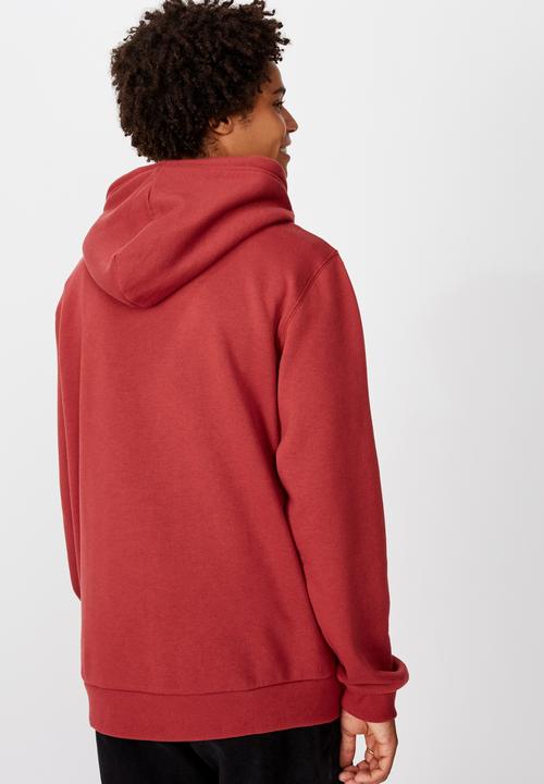 Factorie - Basic hoodie - red