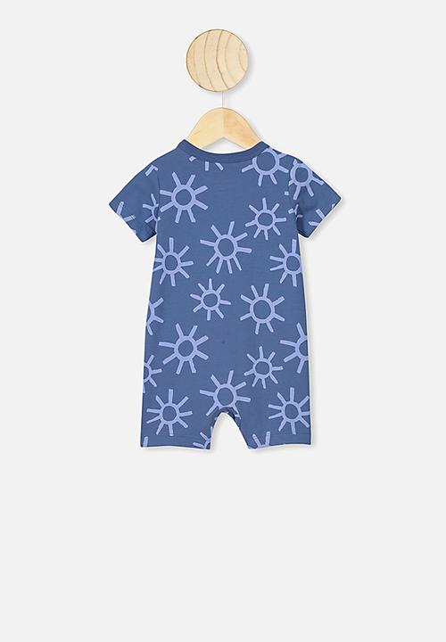 Cotton On - The short sleeve romper - blue