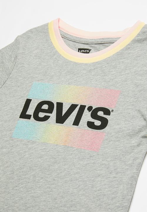 Levi’s® - Lvg rainbow ringer top - grey 