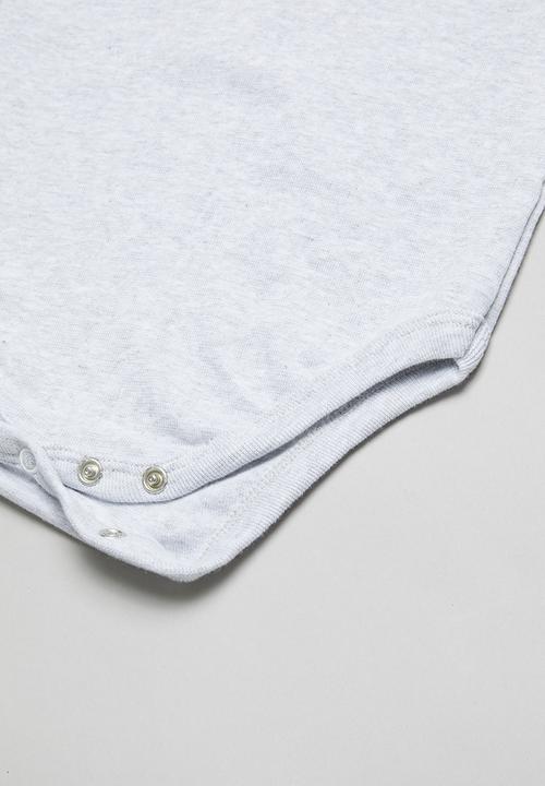 Pop Candy - 2 Pack short sleeve body vests - grey