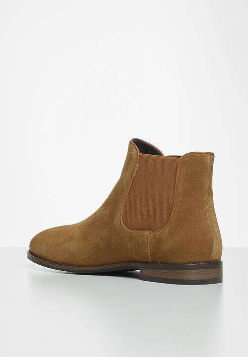 POLO - Chelsea suede boot - tan