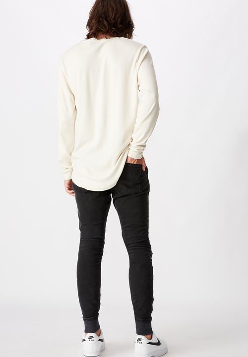 Factorie - Semi cuffed denim jean - washed black