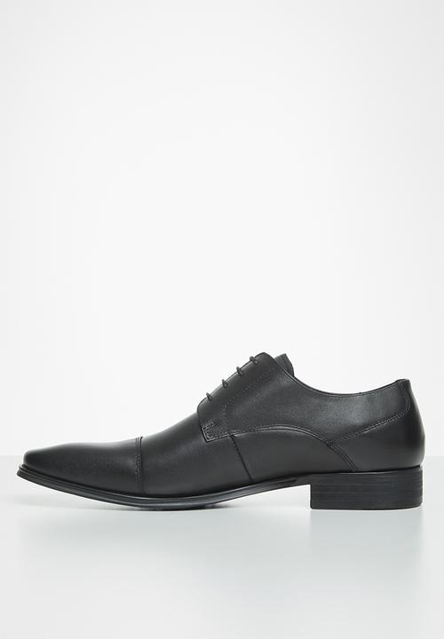 POLO - Mike toe cap lace up formal - black