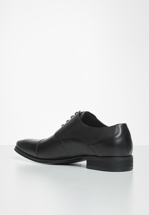 POLO - Mike toe cap lace up formal - black