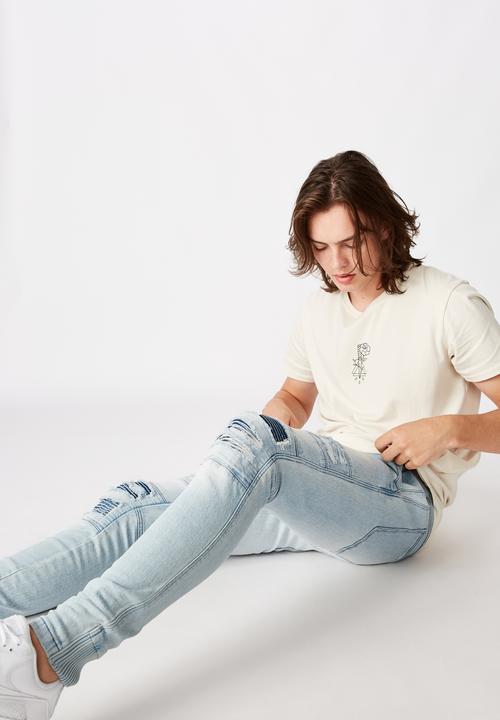 Factorie - Semi cuffed denim jean - blue