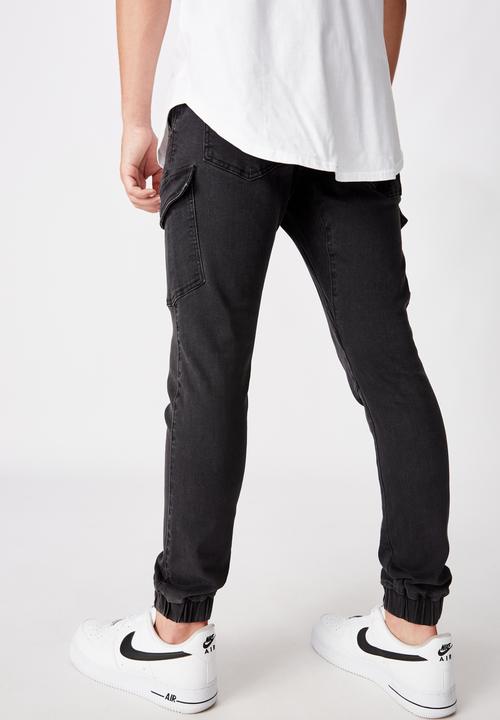Factorie - Utility pocket jean - washed black