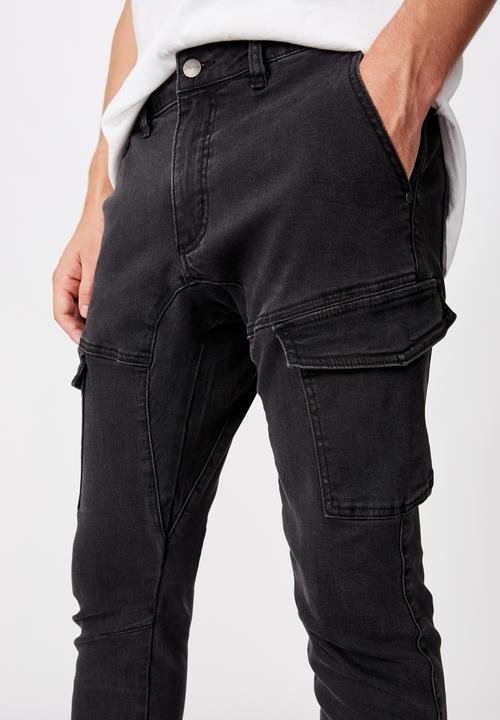 Factorie - Utility pocket jean - washed black