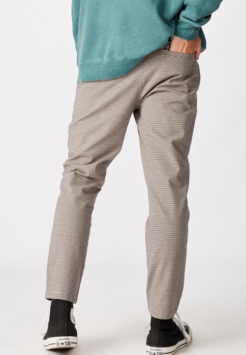 Factorie - Slim tapered leg pant - york check