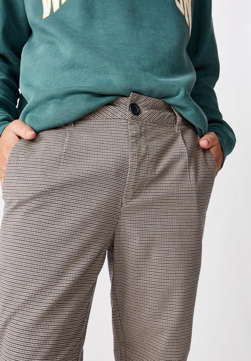 Factorie - Slim tapered leg pant - york check
