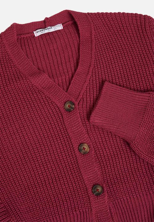 Glamorous - Petite cropped cardi - pink