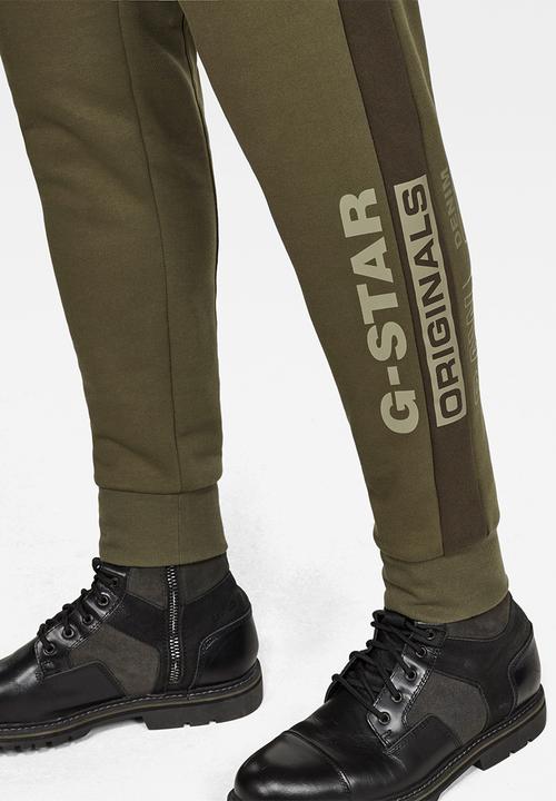 G-STAR - Block originals graphic sweatpants - khaki