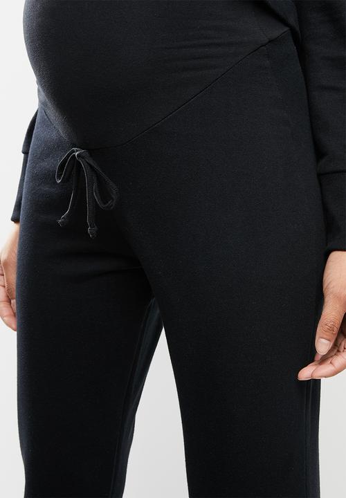 Superbalist - Maternity stretch fleece bottoms - black