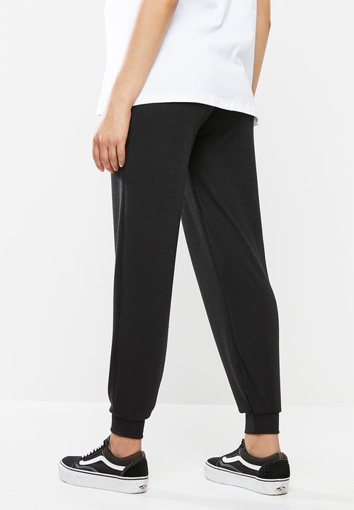 Superbalist - Maternity cuffed rib pants - black