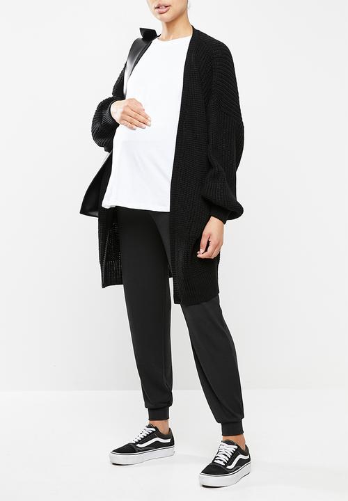 Superbalist - Maternity cuffed rib pants - black