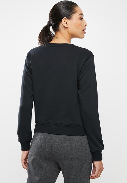 New Balance  - Essential stacked logo crew - black