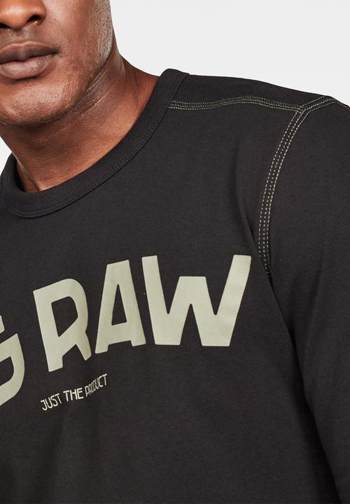 G-STAR - G-star graphic long sleeve tee - black