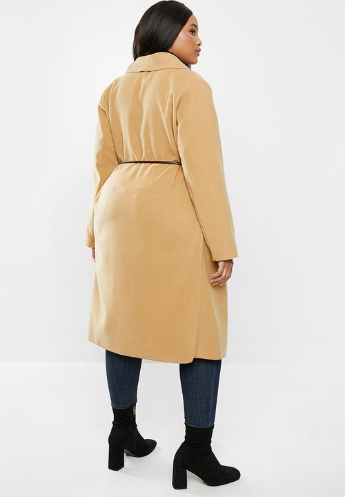 VELVET - Waterfall coat - brown 