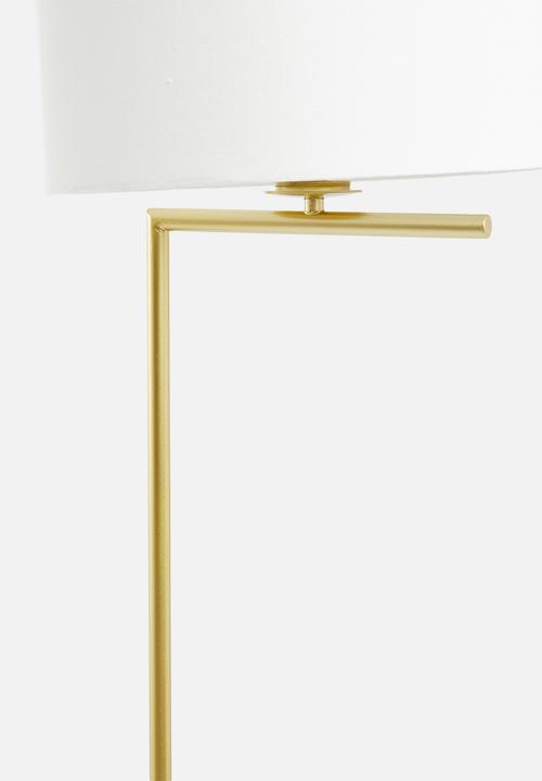 Sixth Floor - Ella floor lamp - white & gold 